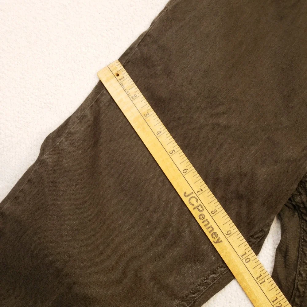 Banana Republic Slim Linen Trousers Mens 30x30 Brown Casual Pants Lightweight